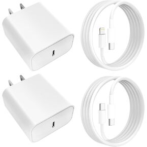 2 Pack 6 FT Phone Charger, Fast Charging,2 Pack 20W Type-C to Lightning Cable and Type-C to Type-C Cable Compatible for iPhone 14/14 Plus/14 Pro/14 Pro Max/13/12/11/XS/XR/X/8, Tablet PC Charger