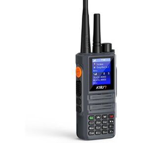 KSUN 4G Network Phones & UHF Radio Dual Mode Walkie Talkies Long Range 100 Miles 1.74inch Screen WiFi Radios with PTT Button Support Bluetooth POC Radio for Zello ZL8668