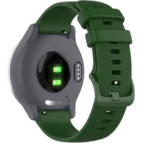 REYDA Silicone Band Compatible for Garmin Venu 3S/2S, 18mm Quick Release Watch Band Silicone Wristband Replacement Band for Garmin Forerunner 265S/255S/Rey/Captain Marvel/Vivomove 3S/Vivoactive 4S