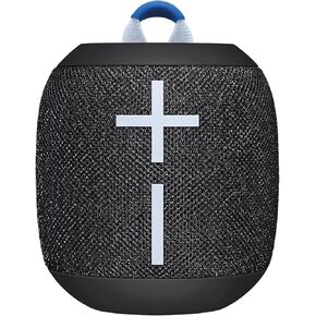 Ultimate Ears WONDERBOOM 3، مكبر صوت بلوتوث لاسلكي محمول، صوت كبير 360 درجة للخارج، مقاوم للماء، مقاوم للغبار IP67، قابل للطفو، نطاق 131 قدمًا - أسود نشط (متجدد)