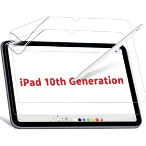 avakot 2 Pack Paperfeel Screen Protector for iPad 6th Generation 9.7 Inch for Drawing | Paperfeel Film for iPad 5th Gen Write and Draw Like on Paper | Anti-Glare Matte PET Film for iPad 5th/6th Gen
