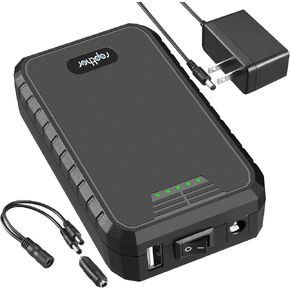 Rapthor Portable Rechargeable 12V 3250mAh Small DC Ouput Lithium ion Battery Pack with Charger and DC5521 Cable