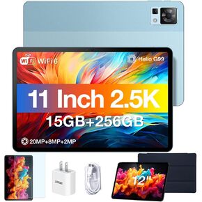 تابلت DOOGEE T30 PRO، تابلت 11 بوصة، 15 جيجابايت + 256 جيجابايت أندرويد 14 تابلت، 2.5 كيه ثماني النواة للألعاب، 8580 مللي أمبير، مكبرات صوت رباعية عالية الدقة، كاميرا 20 ميجابكسل، إضاءة زرقاء منخفضة TÜV، شاشة مقسمة - أسود in Kuwait