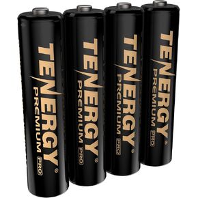Tenergy Premium PRO Rechargeable AAA Batteries, High Capacity 1100mAh NiMH AAA Battery, 24 Pack Rechargeable Batteries