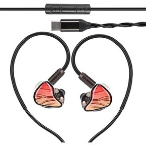 CELESTt lgniteX Beast USB-C Earbuds, 1DD 1BA Drivers USB C Wired Headphone, USB C IEM Earphones with Mic Volume Control Wired Earbud Type C Headphones for iPhone 16 15 Pro Max Plus iPad Pro Pixel 8 6a