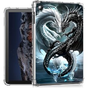 for Kindle Fire HD 8 & HD 8 Plus (2022) case, Lightweight TPU Transparent Clear Shockproof Skin Bumper, Rich Bookshelf for Fire HD 8 Tablet Case, Perfectly Protection for Tablet