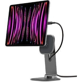 Spigen OneTap Easel Tablet Stand Designed for iPad Premium Adjustable Multi-Angle Magnetic Stand Compatible with iPad Pro 11"/12.9"/13", iPad Air 10.9"/11"/13", iPad Mini 8.3", iPad 10.9" - Space Gray