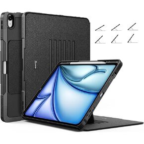 ZtotopCases for New iPad Air 13 Inch Case 2024 / iPad Pro 12.9 Inch Case 3rd Generation 2018, Magnetic Stand & Sleep/Wake Cover - Apple Pencil Charging, Full Protective Cover for iPad Air 13", Black