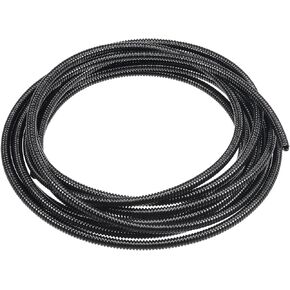 uxcell 5 M 4.5 x 7 mm PA Split Corrugated Conduit Tube for Garden,Office Black