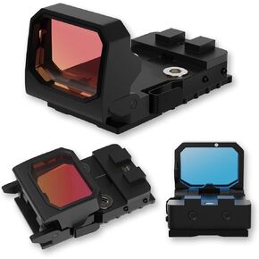 Flip Up Red Dot Sight Compact RMR Reflex Sight for 20mm Picatinny Rail, RMR Mounts and Rifle Pistol Handgun for Outdoor Hunting