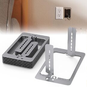 Low Voltage Mounting Bracket 1 Gang, Single Gang Drywall Brackets for Fixing Loose Outlets or Adding New Outlet, Wall Plate Repair Spacer (Low Voltage mounting brackets-15 Pcs)