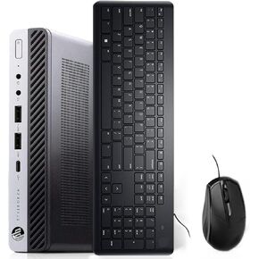 HP EliteDesk 800 G5 Mini Desktop Computer, Intel Core i5-9500T 6-Core 3.7 GHz, 16GB DDR4, 512GB SSD, HDMI, DP, USB Type-C, Windows 10 Pro (Renewed)