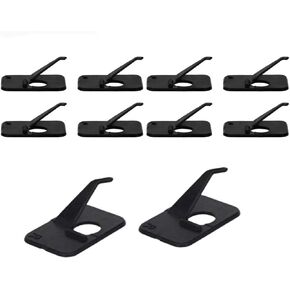 10pcs Black Plastic Arrow Rest Archery RH Recurve Bow Arrow Rest Hunting Shooting Targeting Accessory Right Hand