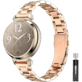 Stainless Steel Wristbands Replacement Strap Compatible for Garmin Lily 2