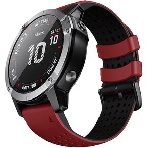 ANCOOL for Fenix 5X Watch Band/Fenix 6X Pro Watch Band/Fenix 7X Watch Band 26MM Silicone Watch Band Replacement for Fenix 6X/Fenix 5X Plus/Fenix 7X Pro