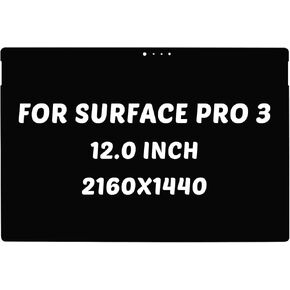 Replacement for Microsoft Surface Pro 3 1631 LCD Screen for Surface Pro 3 Display LTL120QL01-003 Digitizer TOM12H20 2160x1440 12.0 inch LED Screen Digitizer Panel(Not Surface RT3)