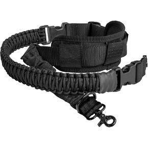 550 Paracord 2 Point Rifle Sling Gun Strap with Shoulder Pad Adjustable Longest 66inch