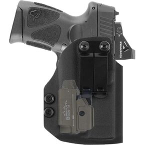 kydex IWB Holster for Glock 17 19 45 MOS Taurus G2C G3C G3 Toro Springfield Hellcat with Olight PL-Mini 2 Valkyrie 600 Lumens Tactical Flashlight red dot Optics RMR Cut…