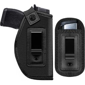 Gun Holster for Women/Men, Universal IWB Holsters for Concealed Carry, Pistols Holster Right/Left Handed, Fits S&W M&P Shield 9/40 9mm P320 Glock 17 19 26 27 42 43, Similar Handguns