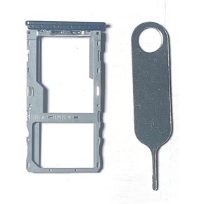 Sim Tray Card Holder SD Tray Free Pin Replacement for TCL A3X A600DL Black