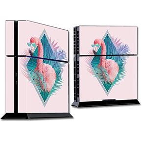 MightySkins Skin Compatible with Sony PS4 Console - Flamingo Vice | Protective, Durable, and Unique Vinyl Decal wrap Cover | Easy to Apply, Remove, and Change Styles | Made in The USA