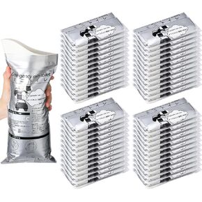 Nuogo 50 Pcs Disposable Urinal Bag Portable Camping Pee Bags Unisex Female Urinal Vomit Bags for Travel, Camping, Hiking for Women Men Kids Patient