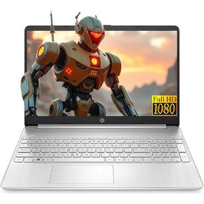 HP 15.6" Laptop FHD Thin Light Laptops, 6 Cores AMD Ryzen 5 5500U(> i7-1060G7), 16GB RAM, 1TB NVMe SSD, WiFi, Camera, HDMI, Fast Charge, Win 11, w/BWE Accessories