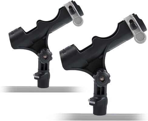 Hitorhike 2-Pack Universal Boat Fishing Rod Holder Kit with Mount – 360-Degree Adjustable Kayak Fishing Rod Holder in Saudi Arabia