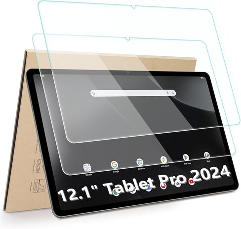 واقي شاشة مكون من عبوتين متوافق مع جهاز Onn Tablet Pro مقاس 12.1 بوصة (موديل 2024: 100146663)، [وضوح عالي الدقة] [9 صلابة] [مضاد للخدش] استبدال الزجاج المقوى لجهاز Onn Tablet Pro مقاس 12.1 بوصة in Kuwait