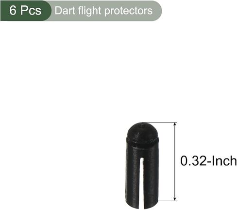 YOKIVE 6 Pcs Dart Flight Protectors, Indoor Outdoor Aluminum Alloy Dart Accessory Wing Savers | Home, Club, Steel and Plastic Flights (Silver Tone) in Saudi Arabia