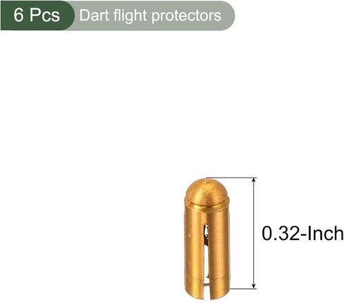 YOKIVE 6 Pcs Dart Flight Protectors, Indoor Outdoor Aluminum Alloy Dart Accessory Wing Savers | Home, Club, Steel and Plastic Flights (Silver Tone) in Saudi Arabia