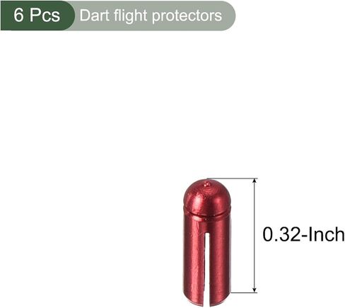 YOKIVE 6 Pcs Dart Flight Protectors, Indoor Outdoor Aluminum Alloy Dart Accessory Wing Savers | Home, Club, Steel and Plastic Flights (Silver Tone) in Saudi Arabia