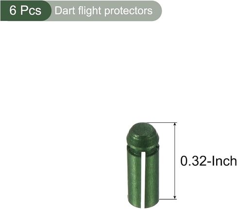 YOKIVE 6 Pcs Dart Flight Protectors, Indoor Outdoor Aluminum Alloy Dart Accessory Wing Savers | Home, Club, Steel and Plastic Flights (Silver Tone) in Saudi Arabia