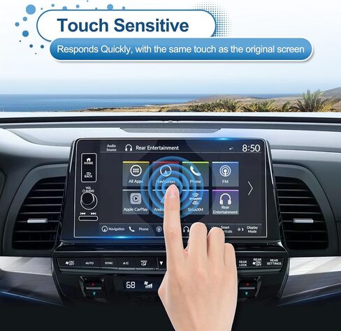 (Updated) 2025 Odyssey Screen Protector for Honda Odyssey (EX-L/Sport-L/Touring/Elite) 9-inch Color Touchscreen, 9H Tempered Glass 2025 Odyssey Accessories HD Transparent 9" in Kuwait