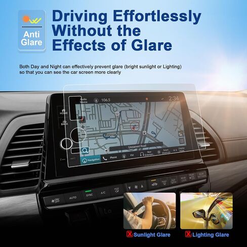 (Updated) 2025 Odyssey Screen Protector for Honda Odyssey (EX-L/Sport-L/Touring/Elite) 9-inch Color Touchscreen, 9H Tempered Glass 2025 Odyssey Accessories HD Transparent 9" in Kuwait