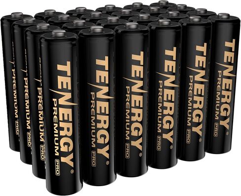 Tenergy Premium PRO Rechargeable AAA Batteries, High Capacity 1100mAh NiMH AAA Battery, 24 Pack Rechargeable Batteries in Saudi Arabia