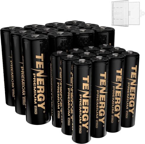 Tenergy Premium PRO Rechargeable AAA Batteries, High Capacity 1100mAh NiMH AAA Battery, 24 Pack Rechargeable Batteries in Saudi Arabia