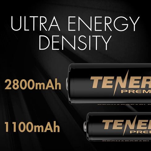 Tenergy Premium PRO Rechargeable AAA Batteries, High Capacity 1100mAh NiMH AAA Battery, 24 Pack Rechargeable Batteries in Saudi Arabia