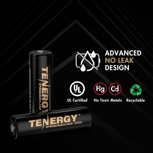 Tenergy Premium PRO Rechargeable AAA Batteries, High Capacity 1100mAh NiMH AAA Battery, 24 Pack Rechargeable Batteries in Saudi Arabia