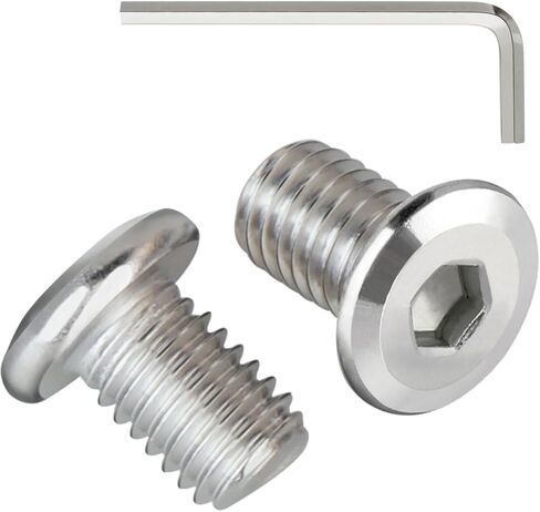 M6-1 x 25mm 50Pcs Flat Head Hex Socket Cap Screws Bolts,304 Stainless Steel 18-8 Bolts,Full Thread,M6 Bolts,Furniture,Bed,Chair Repairs,Black Zinc Plated(with Hex Spanner) in Kuwait