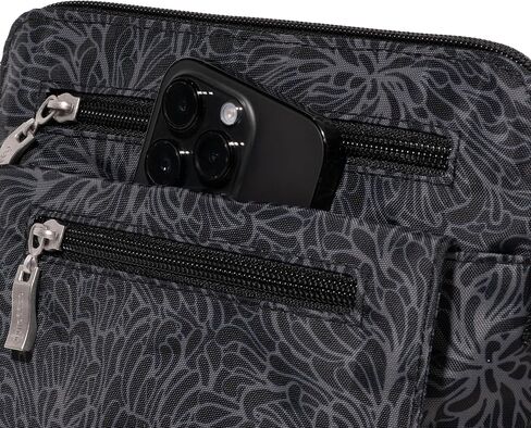 Baggallini Lets Escape Crossbody Bag for Women - 8.75 x 8 inch Medium Travel Handbag w/RFID card slots & Quick Access Pocket in Saudi Arabia