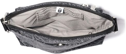 Baggallini Lets Escape Crossbody Bag for Women - 8.75 x 8 inch Medium Travel Handbag w/RFID card slots & Quick Access Pocket in Saudi Arabia