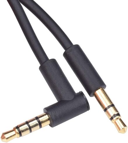 3.5mm to 3.5mm Replacement Solo 3 Audio Cable Cord Wire with in-line Microphone and Remote Control Compatible with Beats by Dr Dre Solo/Studio/Pro/Detox/Wireless/Mixr/Executive/Pill Headphones (Black) in Saudi Arabia