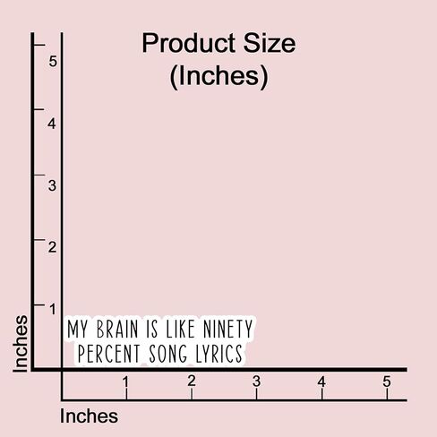 (3 قطع) ملصق My Brain is like Ninety Percent Song Lyrics ملصق مضحك لزجاجة مياه ساخرة لجهاز Kindle Laptop Water Bottle Phone Hard Hat ملصق من الفينيل - 3x1.6 in Kuwait