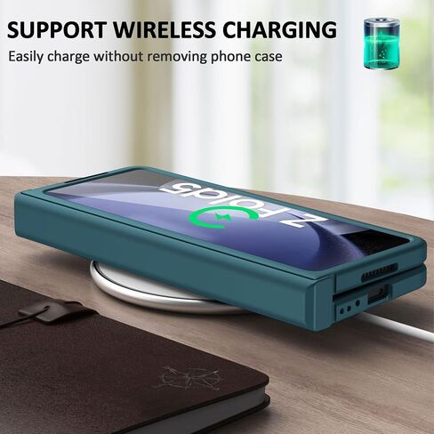 Designed for Samsung Galaxy Z Fold 5 Case with Hinge Protection, Ultra-Thin Hard PC Fold 5 Case with Front Screen Protector All-Inclusive Case for Galaxy Z Fold 5 (2023), Purple in Kuwait