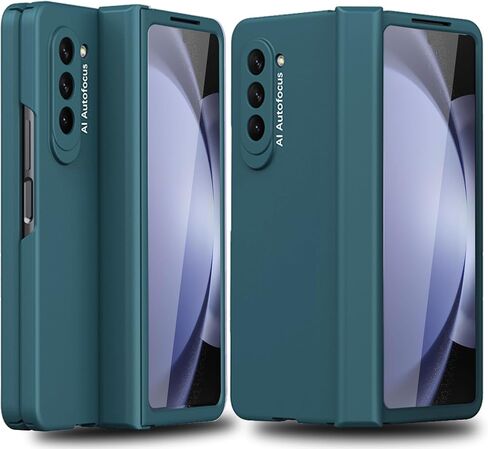 Designed for Samsung Galaxy Z Fold 5 Case with Hinge Protection, Ultra-Thin Hard PC Fold 5 Case with Front Screen Protector All-Inclusive Case for Galaxy Z Fold 5 (2023), Purple in Kuwait
