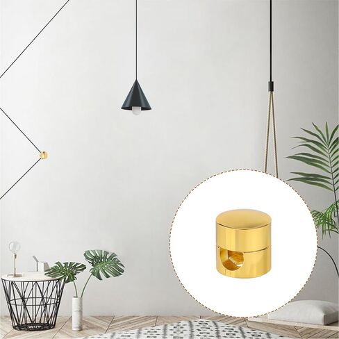 6 قطع مثبتات كابل لتنظيم المكتب، منظم أسلاك ألومنيوم قوي لقطر 0.28 بوصة أقصى قطر لكابلات إدارة الشاحن ومشابك أسلاك الكابلات المعدنية لمنضدة المكتب المنزلي (ذهبي) in Kuwait