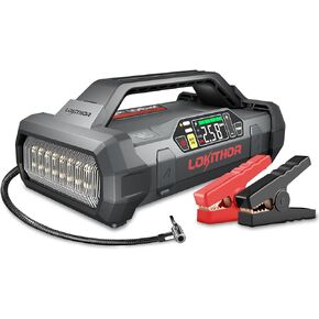 JA300 Jump Starter with Air Compressor, 1500Amp 12V Portable Car Battery Booster Pack for Upto 7.0L Gas or 4.5L Diesel, 150 PSI Tire Inflator with Digital Screen, 24 Months Ultra-Long Standby
