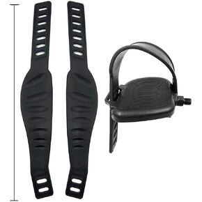 A Pair Exercise Bike Pedal Straps and Widened Straps for Exercise Bike Bicycle Cycle Home or Gym