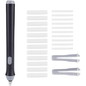 Zerodis Electric Automatic Pencil Eraser, Rechargeable Electric Eraser for Drawing, Artist Eraser Rechargeable for Drafting, Painting, Sketching, Detailer Tool(White)